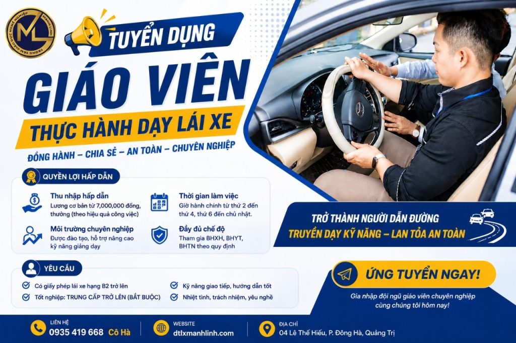 CHƯƠNG TRÌNH ĐỒNG HÀNH ĐÀO TẠO GIÁO VIÊN DẠY THỰC HÀNH LÁI XE Ô TÔ 2026